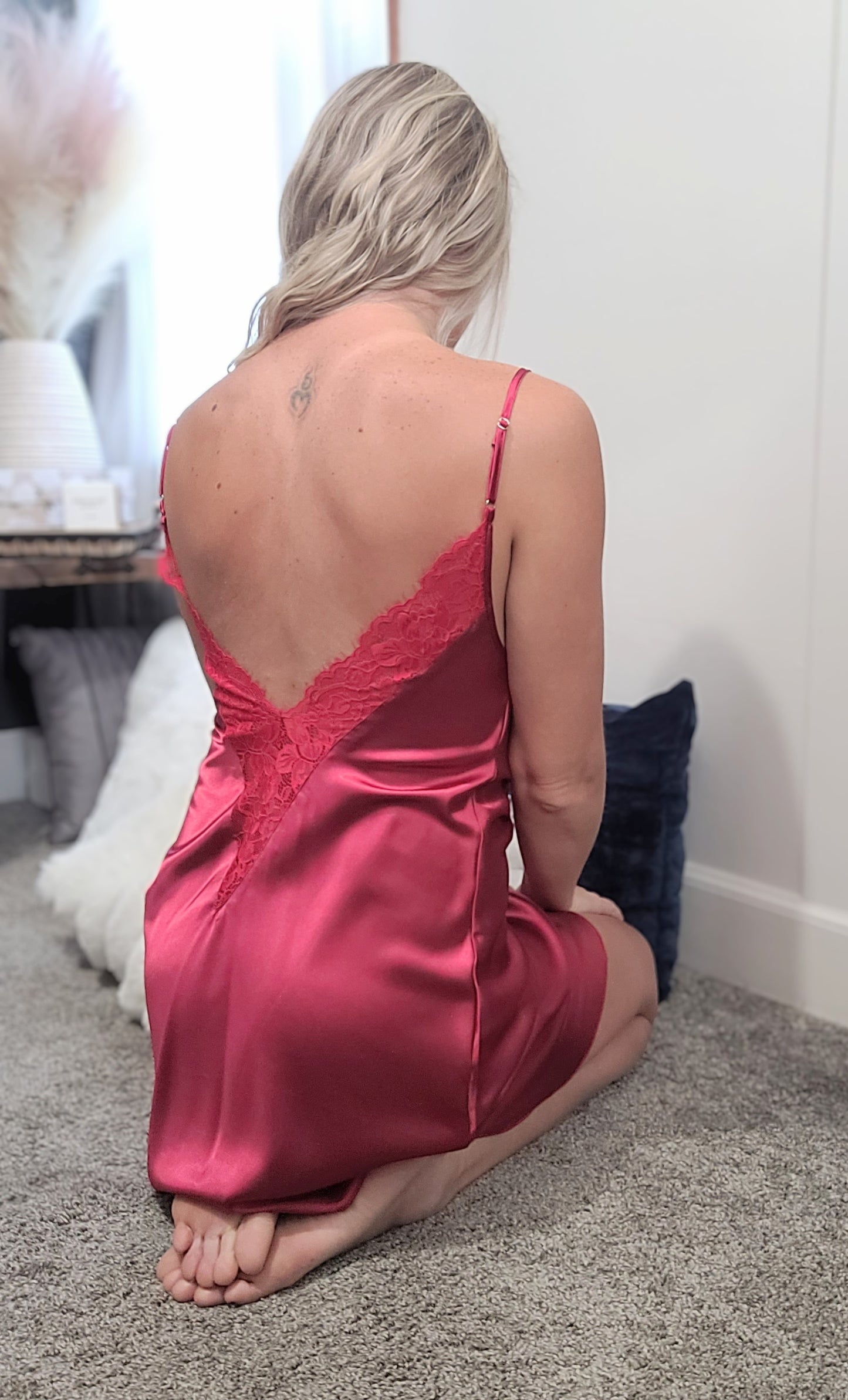 Worn Silky Red Slip